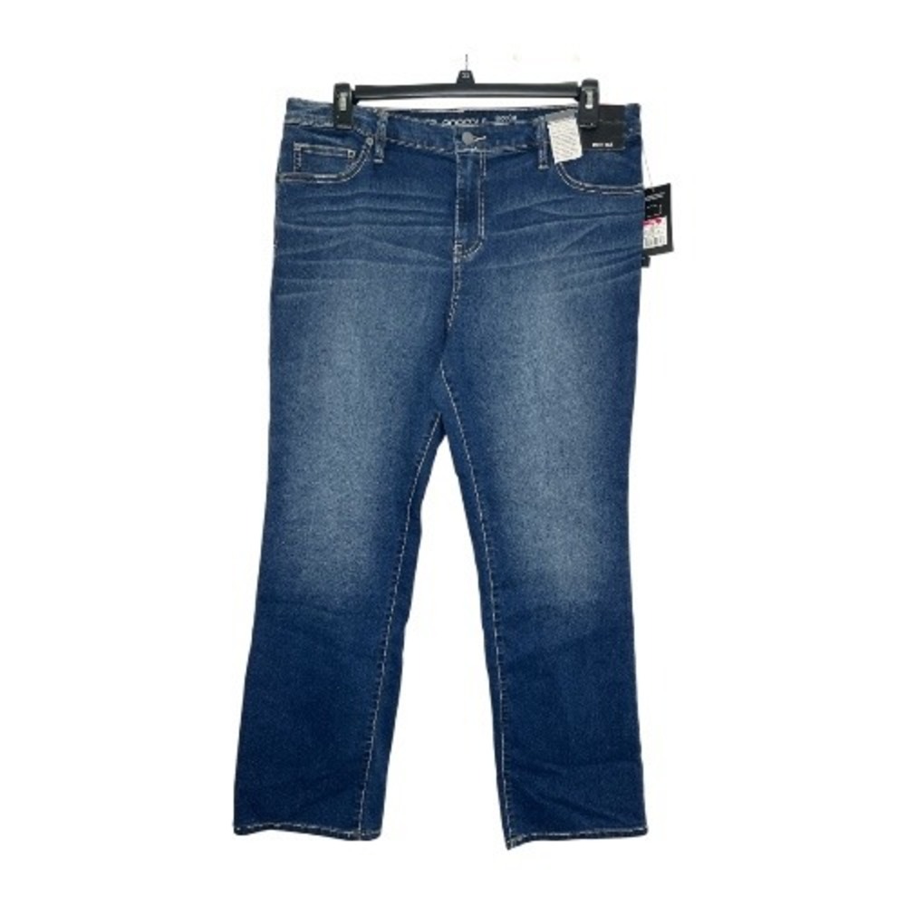 Pure‎ Energy Womens Plus Size Bootcut Jeans Dark Wash Denim 18W New with Tags